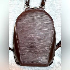 Louis Vuitton Epi Mabillon Backpack Brown